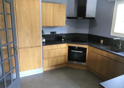 cuisine en bois équipée et aménagée à Caen (Calvados-14)