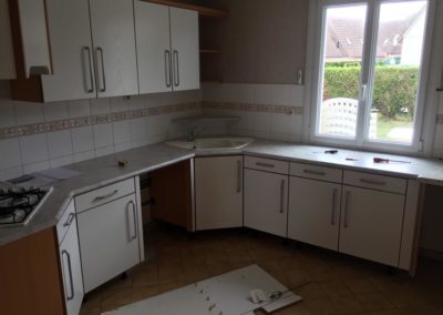 rénovation d'une cuisine dans le nord de Caen (Avant Travaux) - Cuisines Patrix